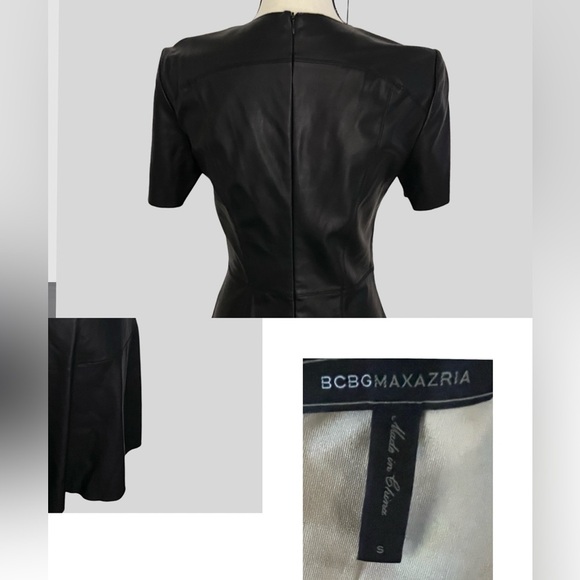 Zara Women’s Faux leather black dress size SMALL. - Picture 5 of 6